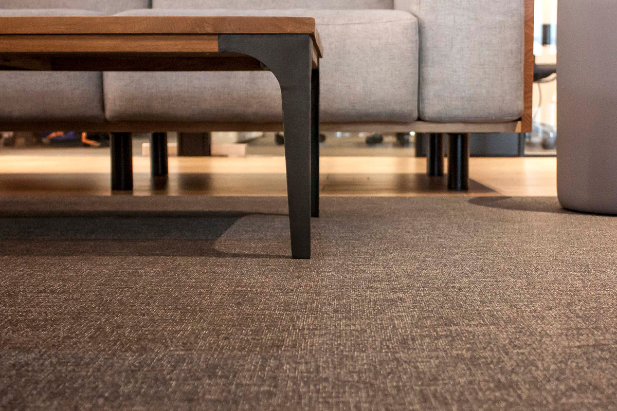 Detail image of Chilewich woven material showcasing texture, color, and pattern of the terrastrand yarn weave.