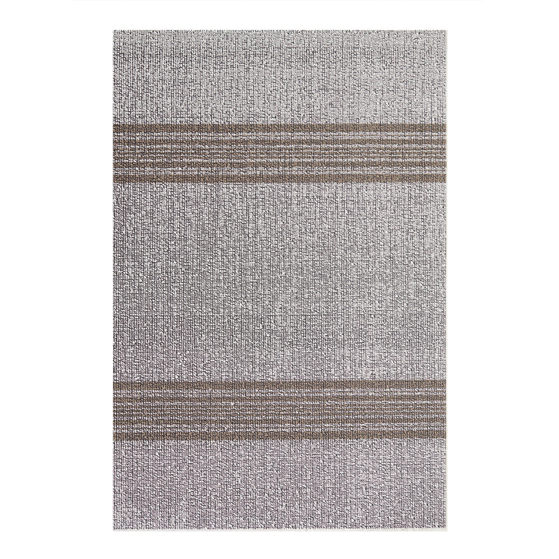 Relay Stripe Shag Mat - Ivory View 1