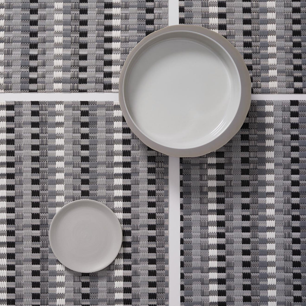Detail image of Chilewich woven material showcasing texture, color, and pattern of the terrastrand yarn weave.