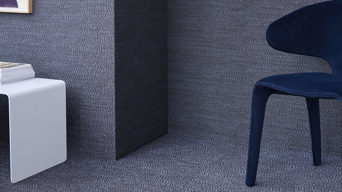 Detail image of Chilewich woven material showcasing texture, color, and pattern of the terrastrand yarn weave.