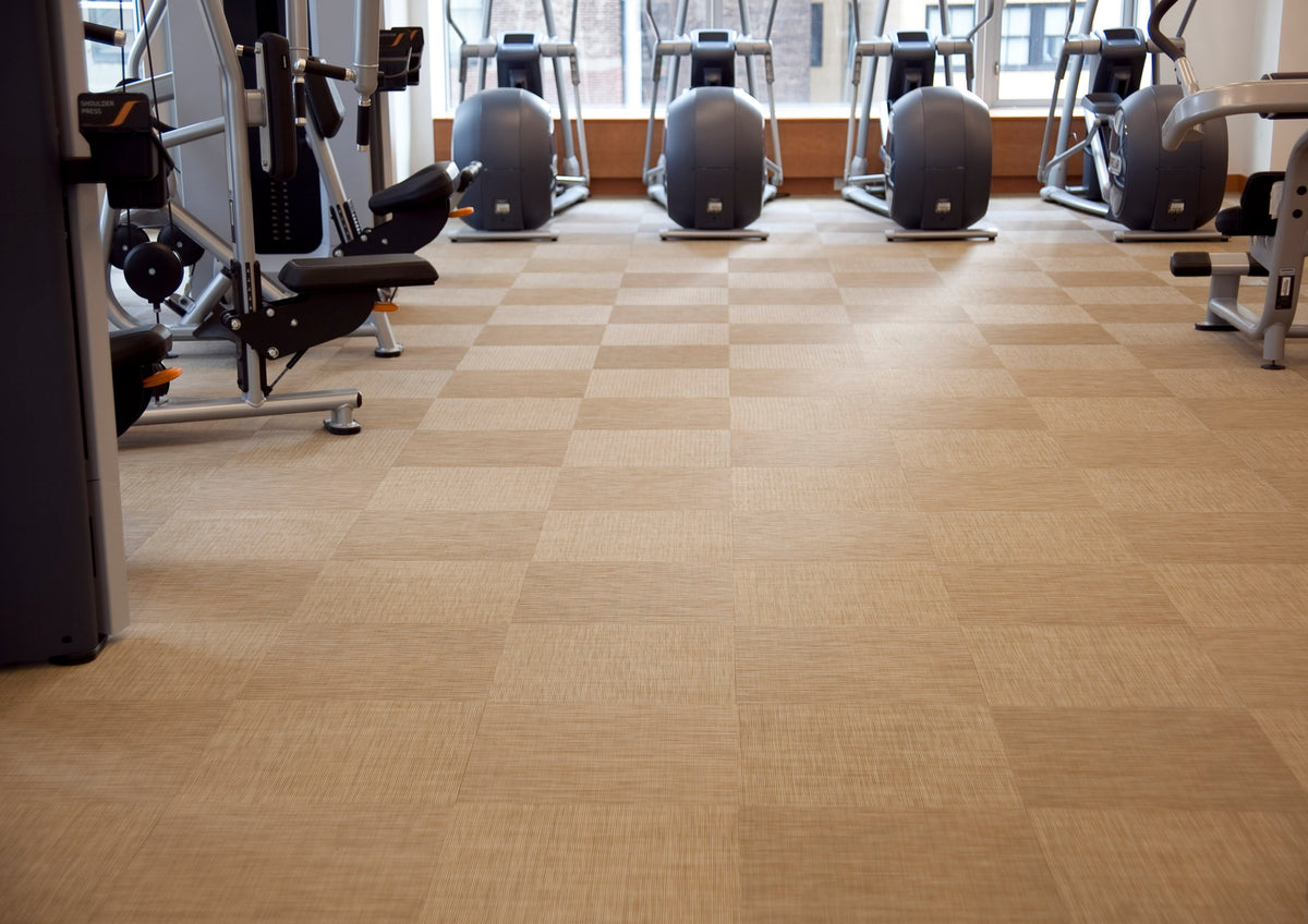 Detail image of Chilewich woven material showcasing texture, color, and pattern of the terrastrand yarn weave.