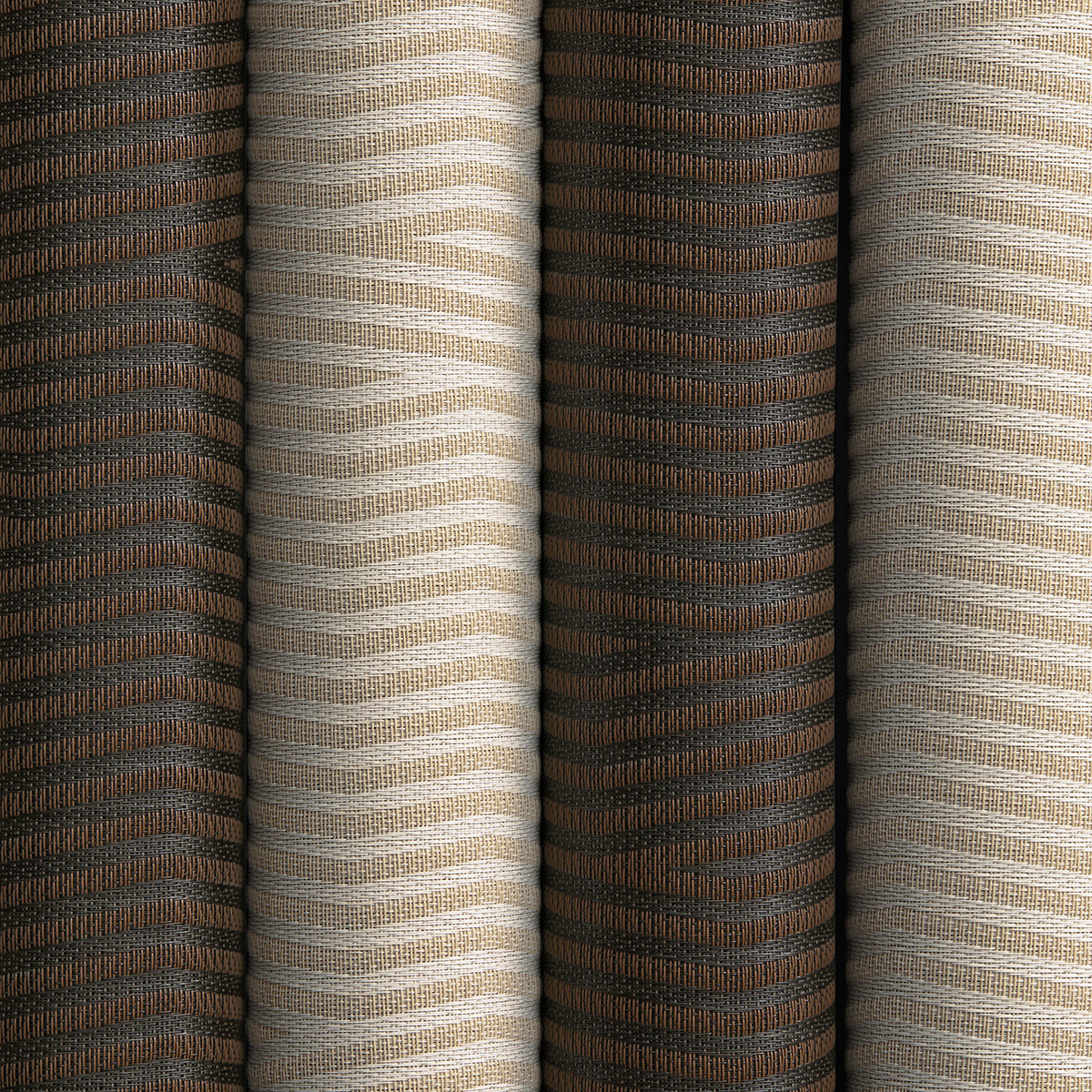 Detail image of Chilewich woven material showcasing texture, color, and pattern of the terrastrand yarn weave.