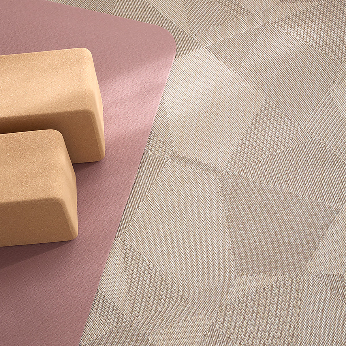 Detail image of Chilewich woven material showcasing texture, color, and pattern of the terrastrand yarn weave.