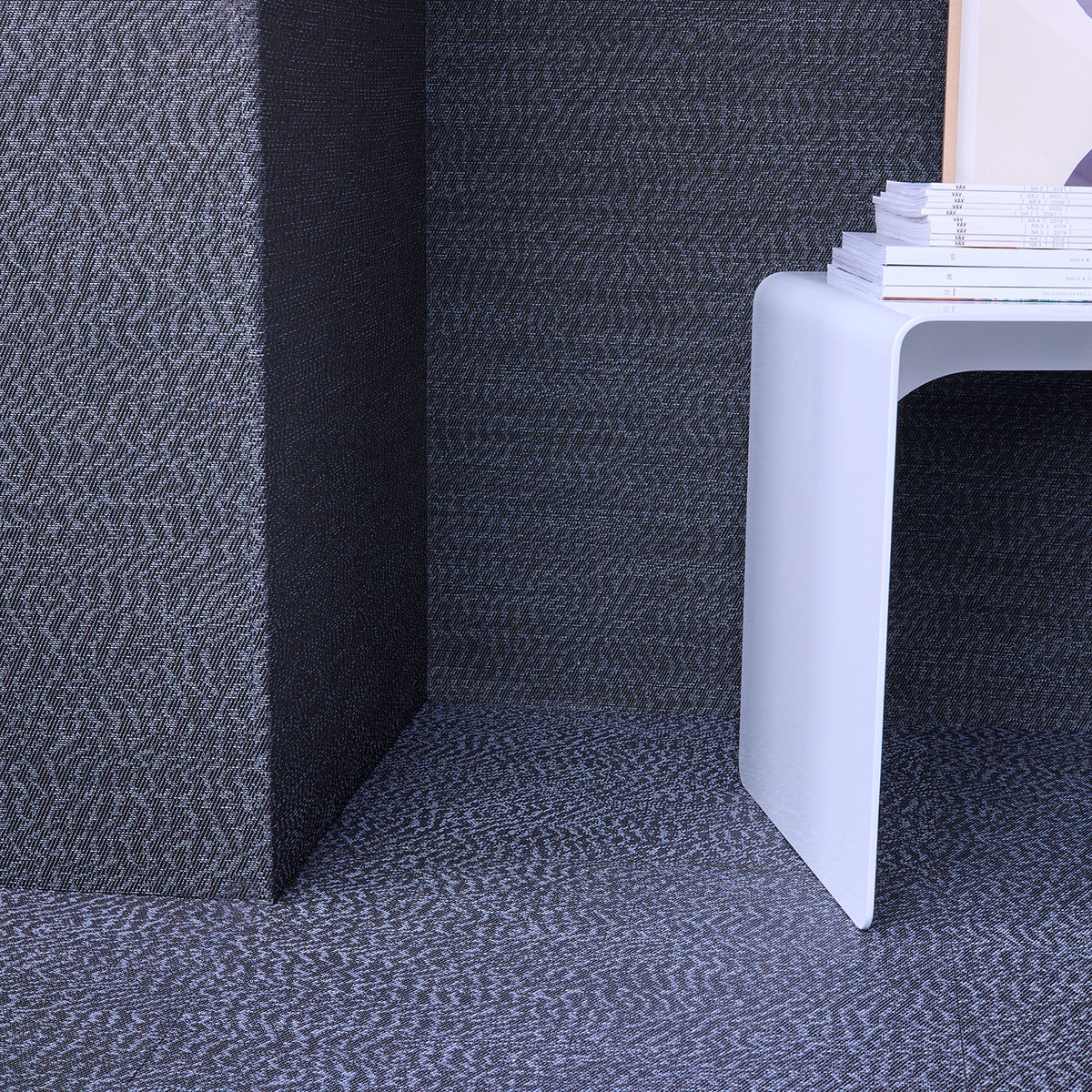 Detail image of Chilewich woven material showcasing texture, color, and pattern of the terrastrand yarn weave.