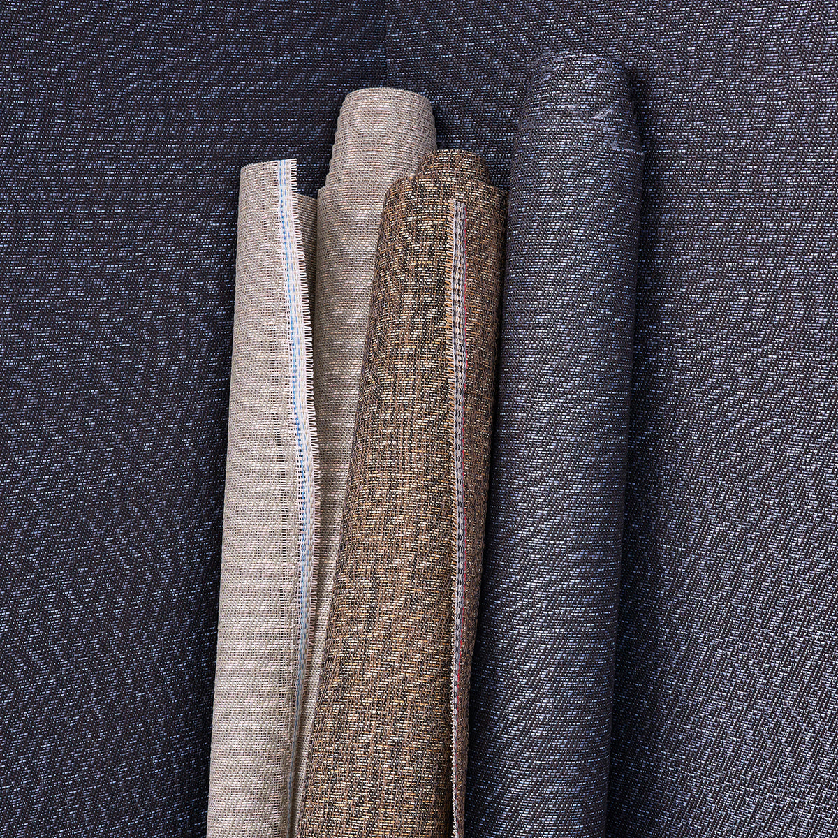 Detail image of Chilewich woven material showcasing texture, color, and pattern of the terrastrand yarn weave.