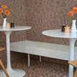 Detail image of Chilewich woven material showcasing texture, color, and pattern of the terrastrand yarn weave.