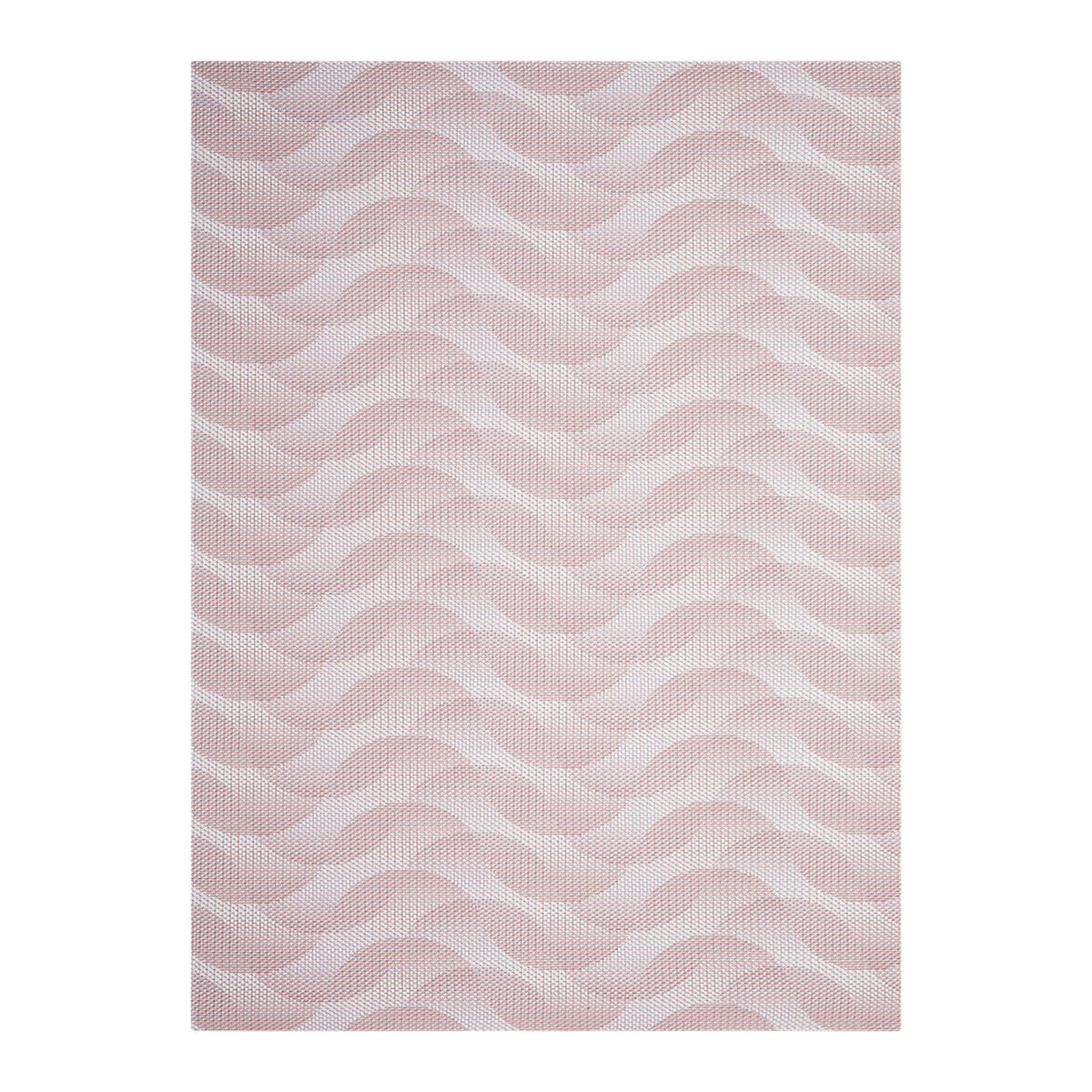 Azalea Woven Floor Mat in Mix of Beige with Midtone Pink