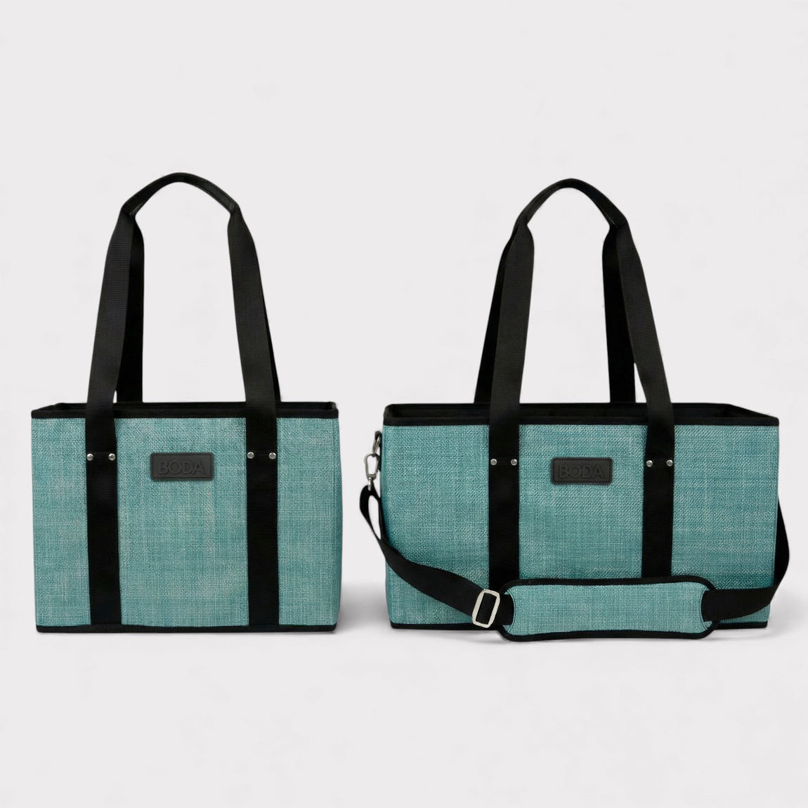 BODA Market Tote - Mini Basketweave - Turquoise