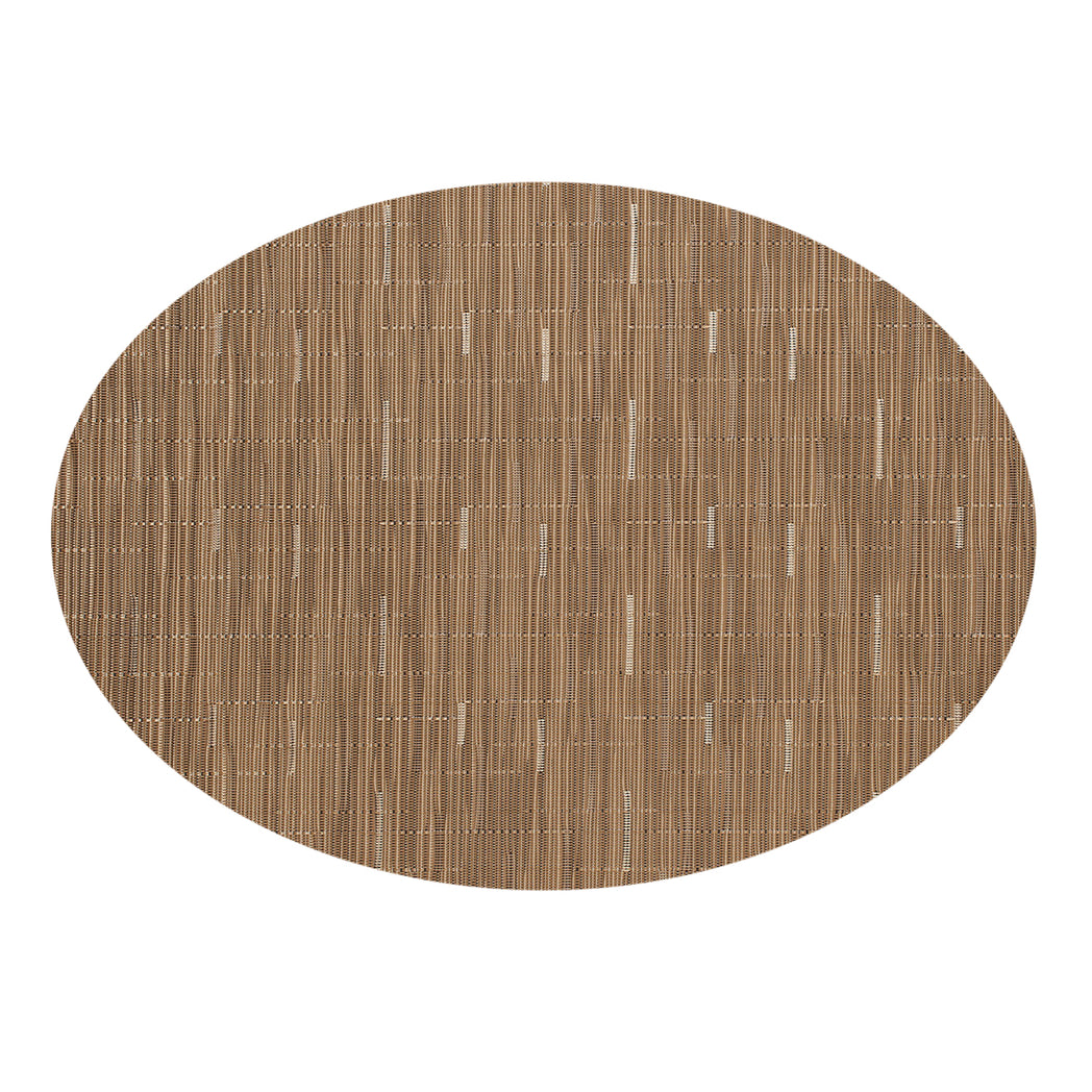 Oval Placemats in Dark Warm Beige