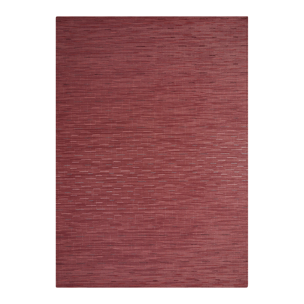 Rectangle Woven Floor Mat in Dark Red