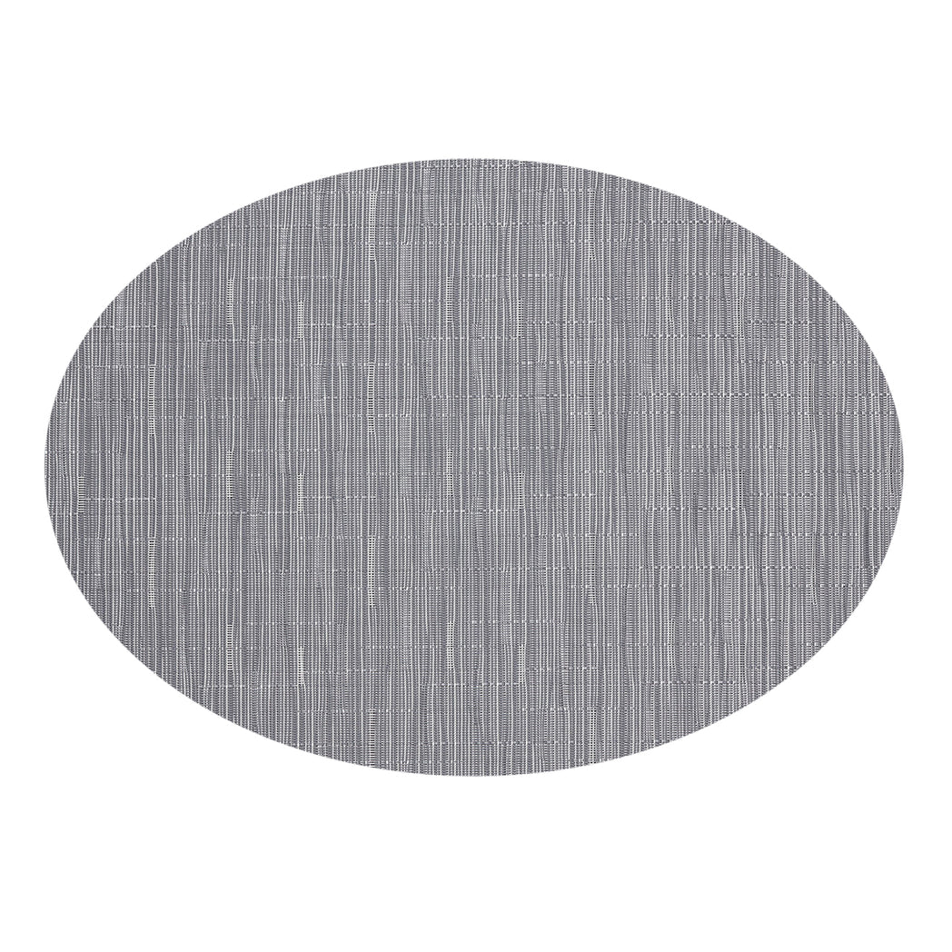 Oval Placemats in Midtone Cool Grey