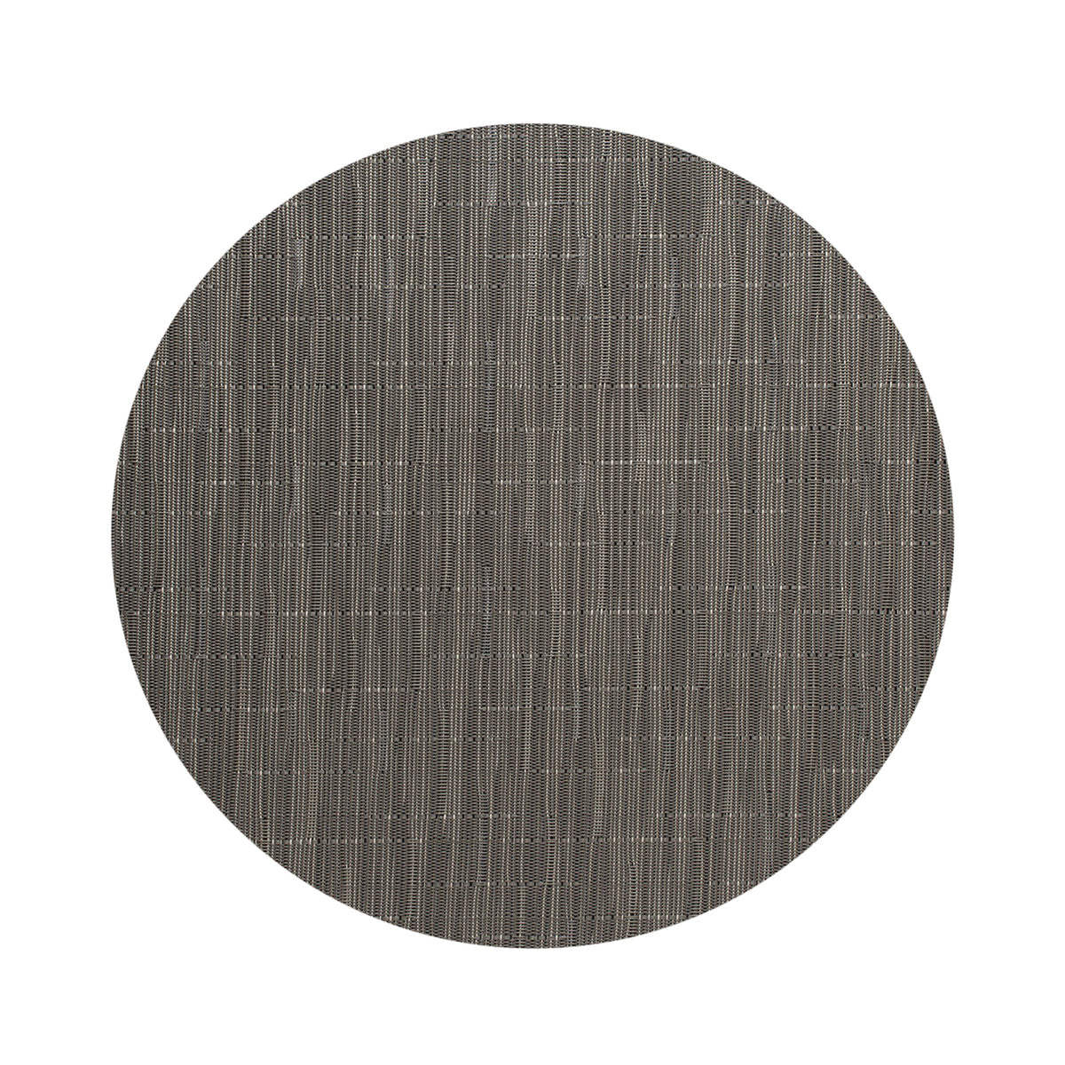 Round Placemats in Dark Warm Grey With Light Beige