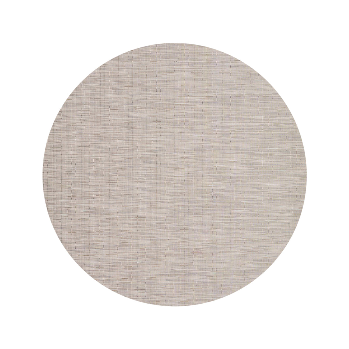 Round Woven Floor Mat in Midtone Warm Beige