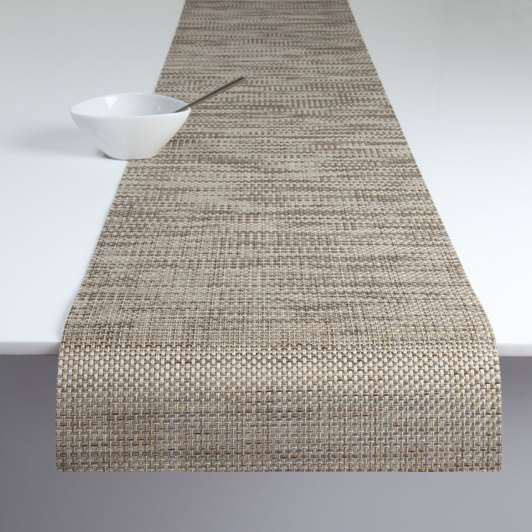 14'' x 72'' Table Runners in Metallic Midtone Warm Beige Tones