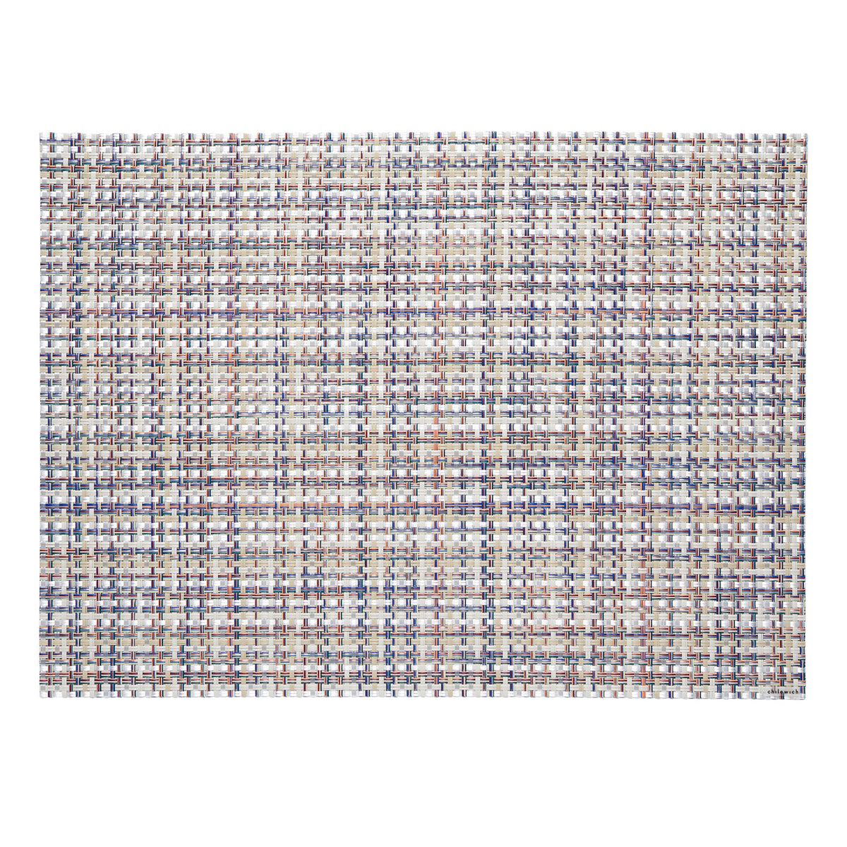 Rectangle Placemats in Light Warm Beige Base with Multicolored Accents