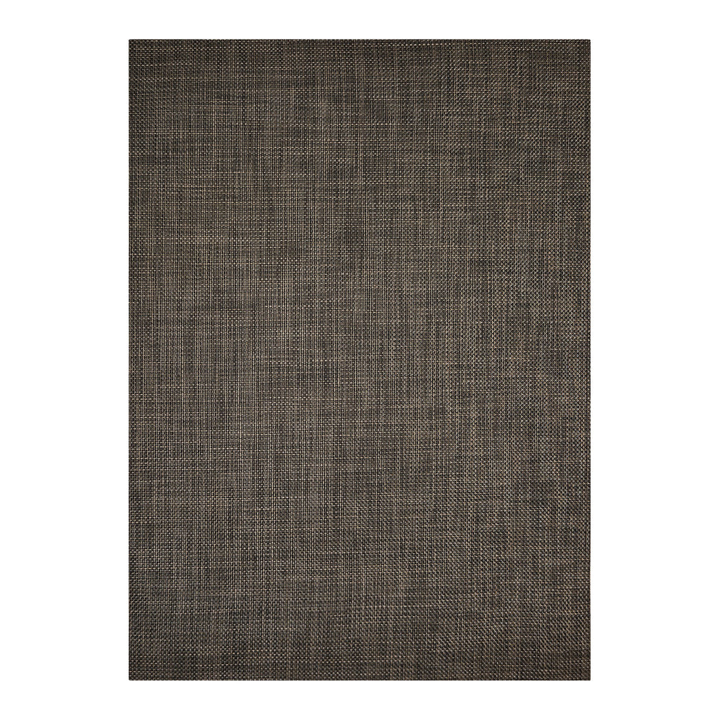 Earth Woven Floor Mat in Mix of Dark Brown, Midtone Warm Brown and Metallic Silver