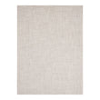 Natural Woven Floor Mat in Light Cool Beige with White