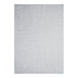 White/Silver Woven Floor Mat in Metallic White