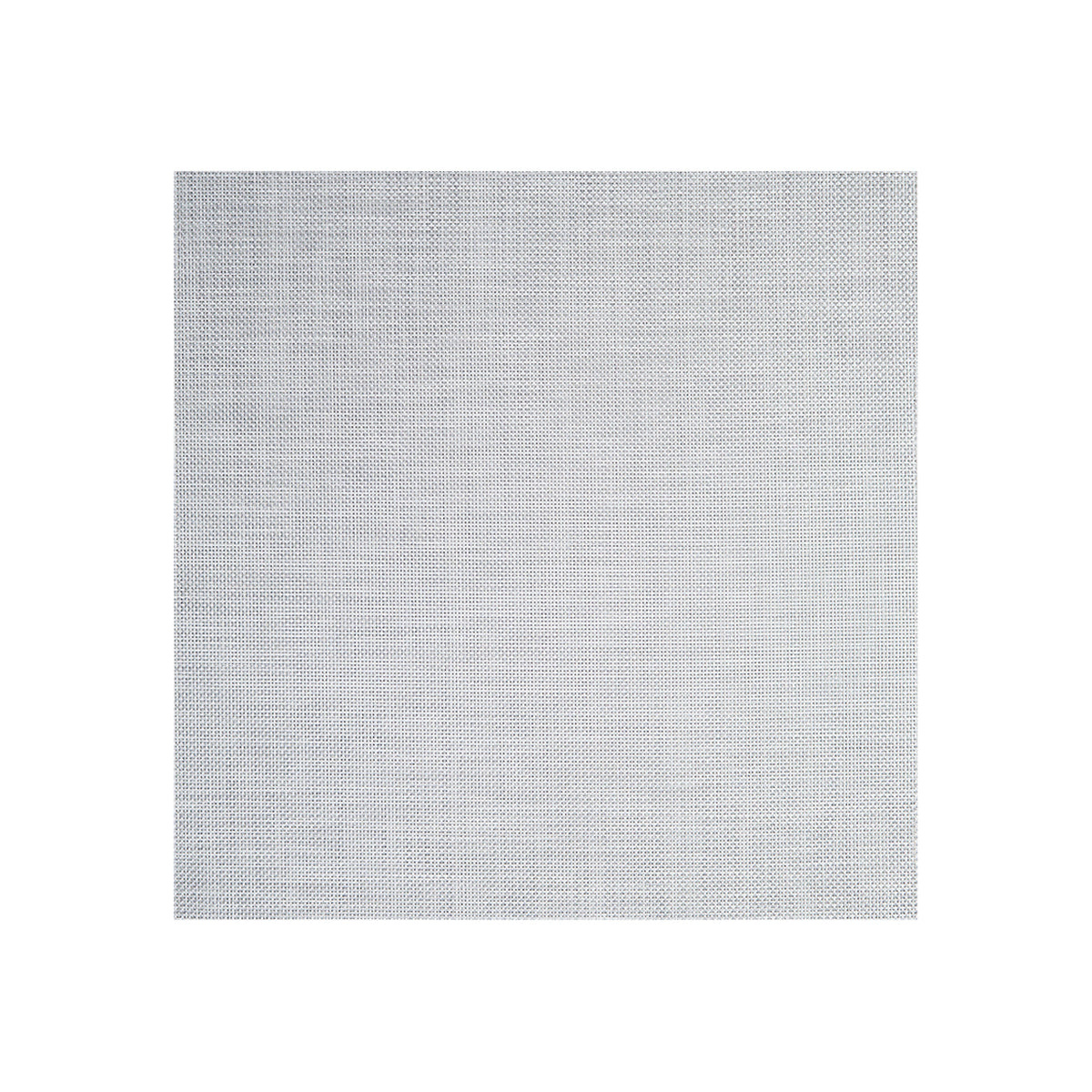 White/Silver Woven Floor Mat in Light Cool Silver with White