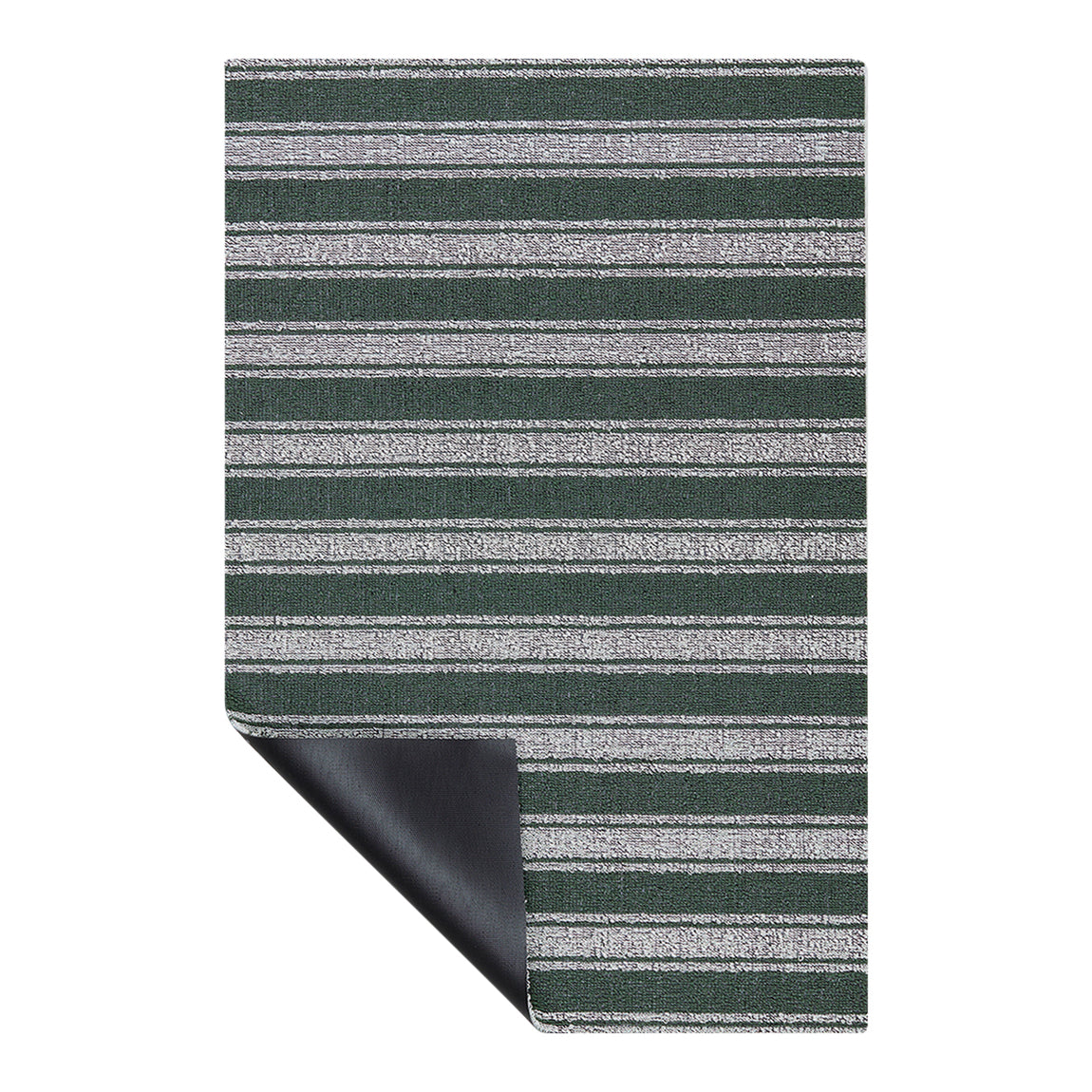Boardwalk Stripe Shag Mats - Fern