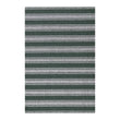 Chilewich striped woven mat with textured terrastrand yarn surface, featuring modern linear design and durable finish.