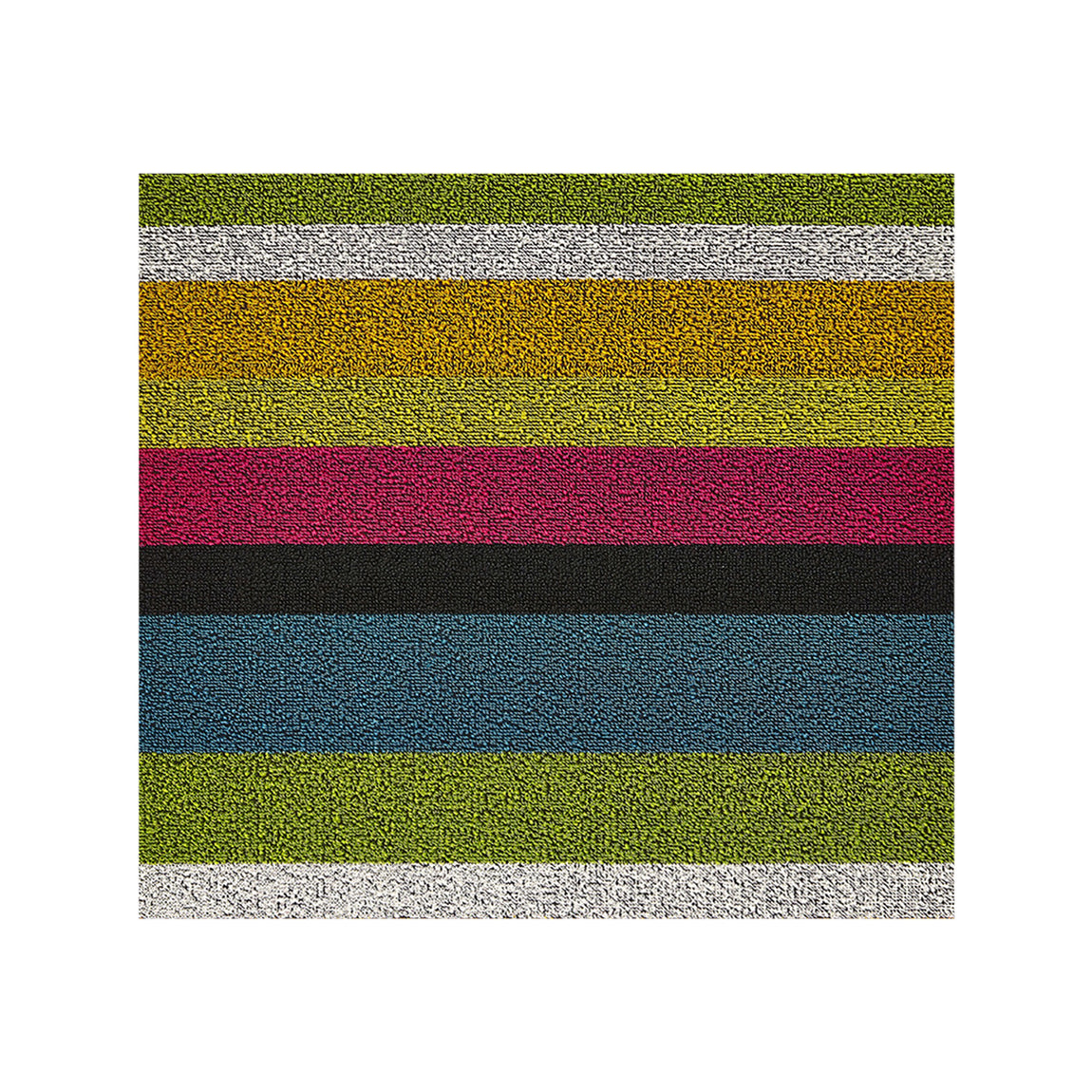 Bold Stripe Shag Mat Samples - Multi View 1