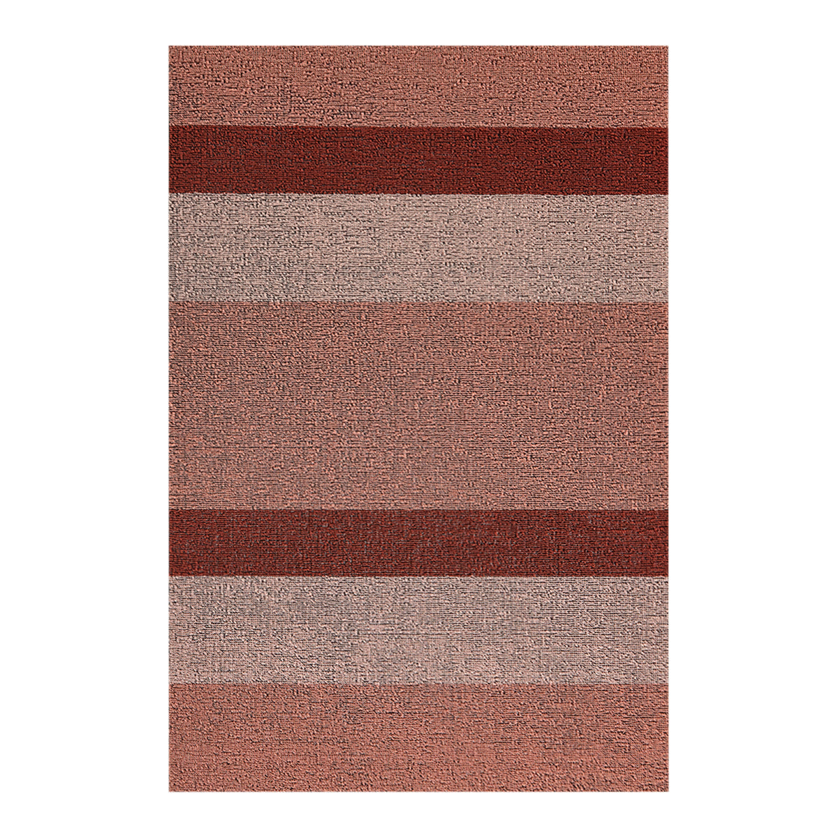 Rectangle Shag Mats in Mix of Warm Pink Tones