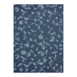 Indigo Woven Floor Mat in Light Neutral Beige Base with Light Orange and Midtone Brown Accents