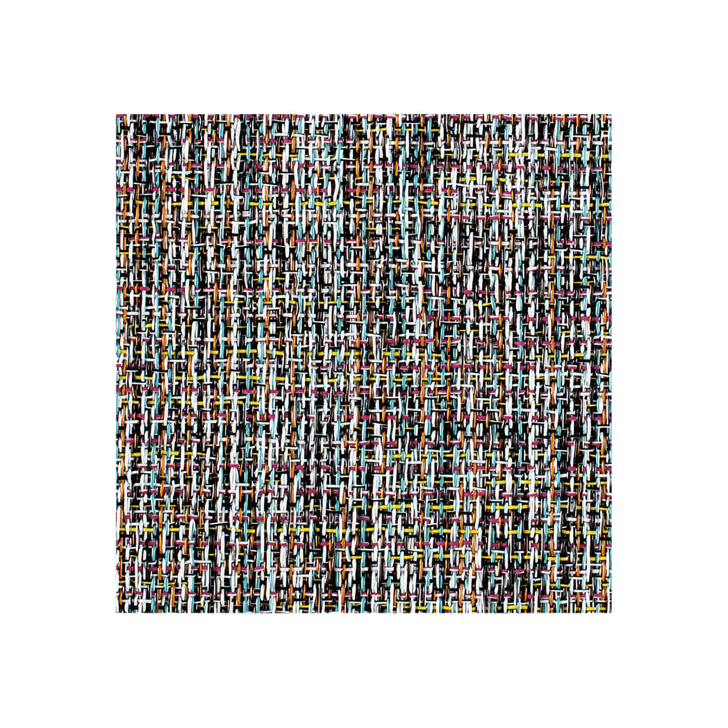 Detail image of Chilewich woven material showcasing texture, color, and pattern of the terrastrand yarn weave.