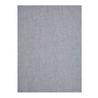 Moon Woven Floor Mat in Metallic Light Silver with White