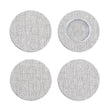 Set of 4 Coasters in Light Neutral Beige