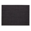 Rectangle Placemats in Black with Metallic Dark Grey
