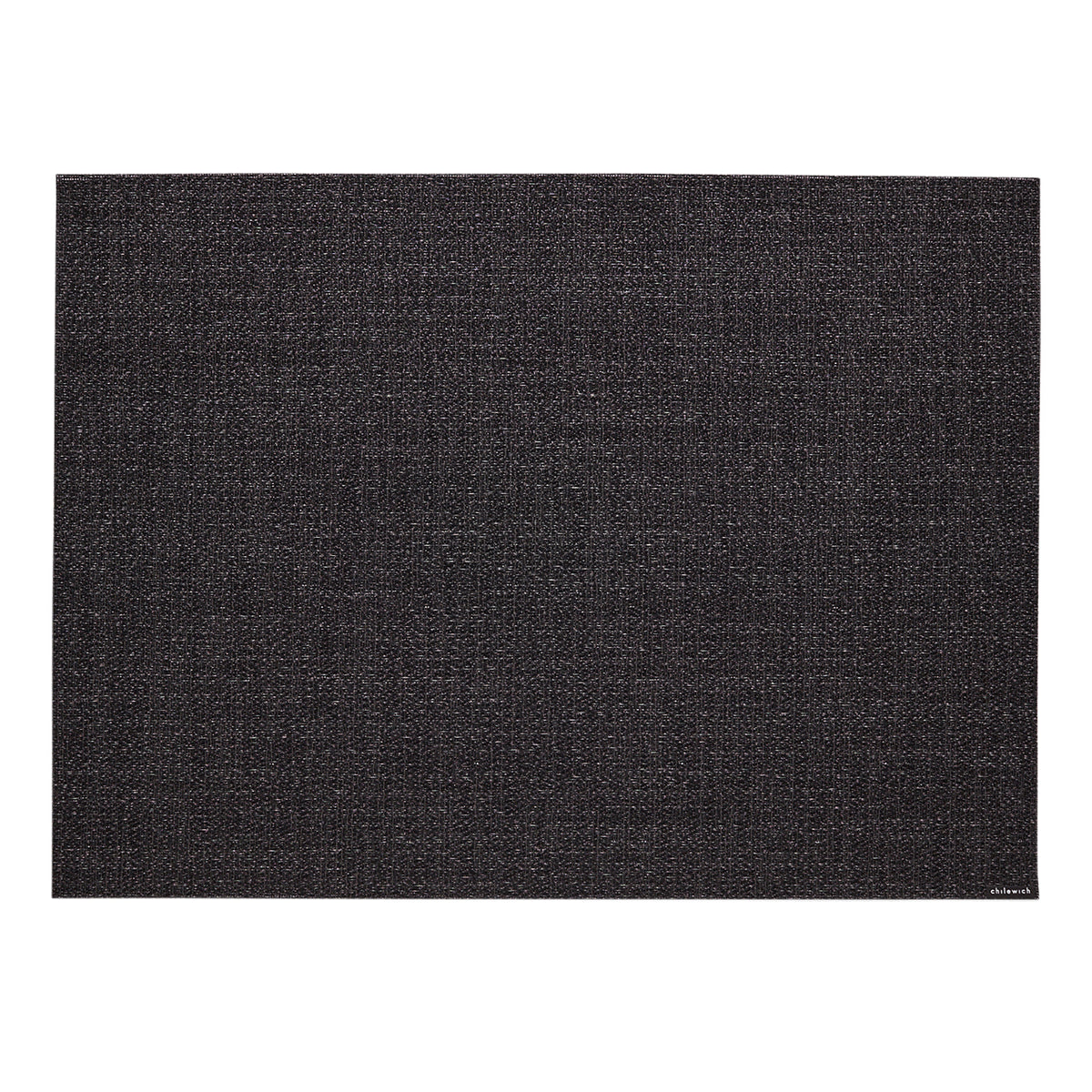 Rectangle Placemats in Black with Metallic Dark Grey