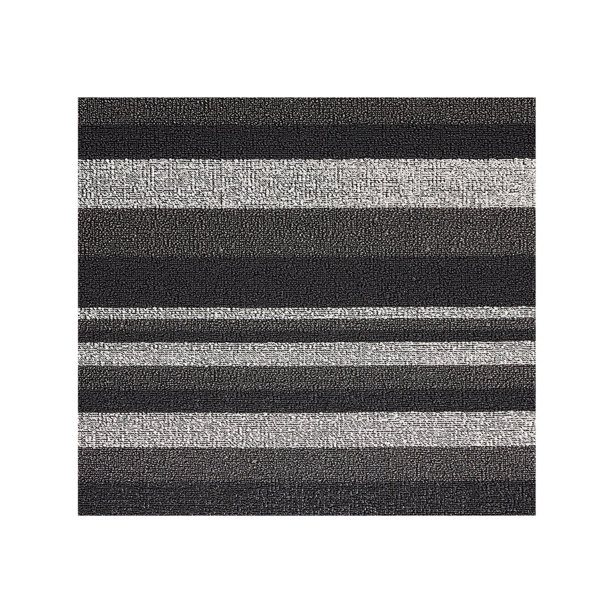 Moonlight Shag Mat in Mix of Cool Grey Tones and White