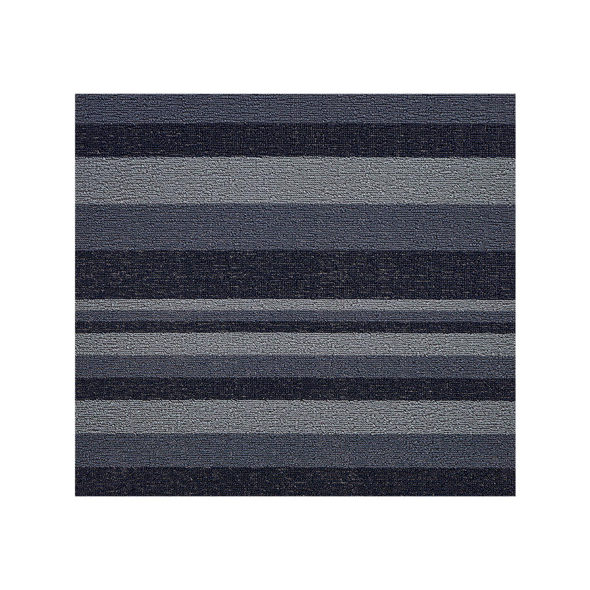 Storm Shag Mat in Mix of Blue and Navy Tones