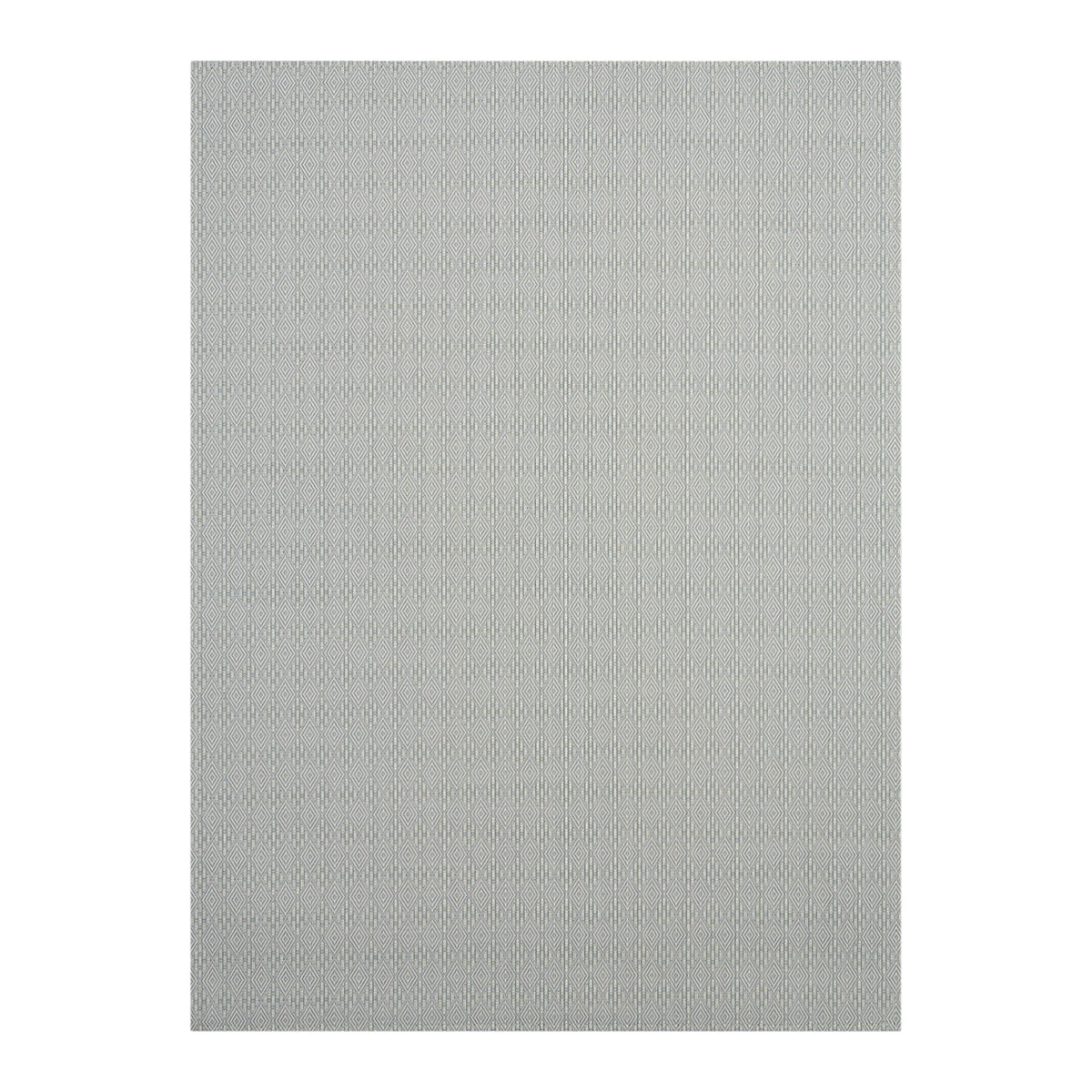 Abalone Woven Floor Mat in Muted Light Blue Green with White