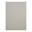Flax Woven Floor Mat in Light Neutral Beige with White