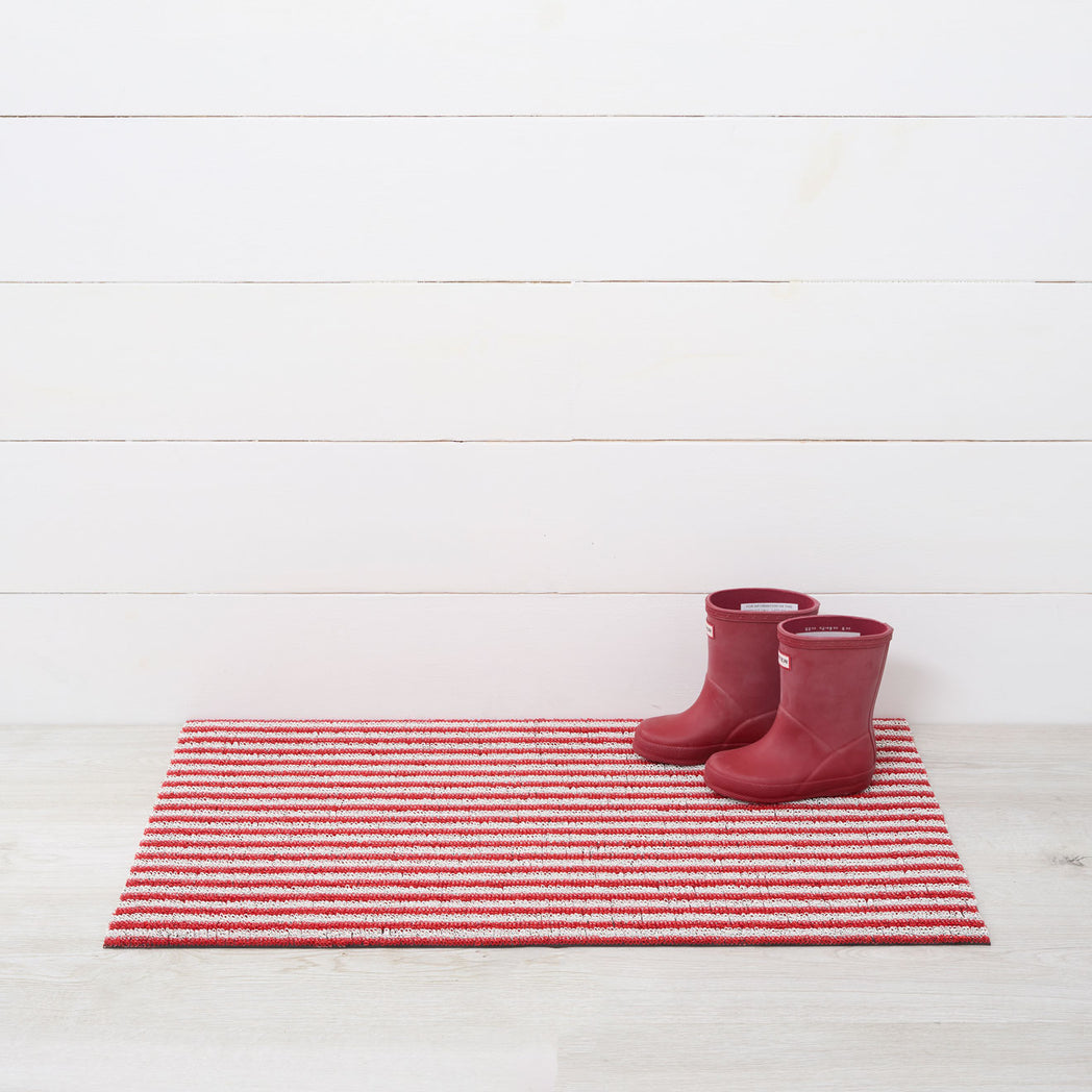 Breton Stripe Shag Mats - Candy Doormat