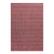 Rectangle Shag Mats in Mix of Red and White