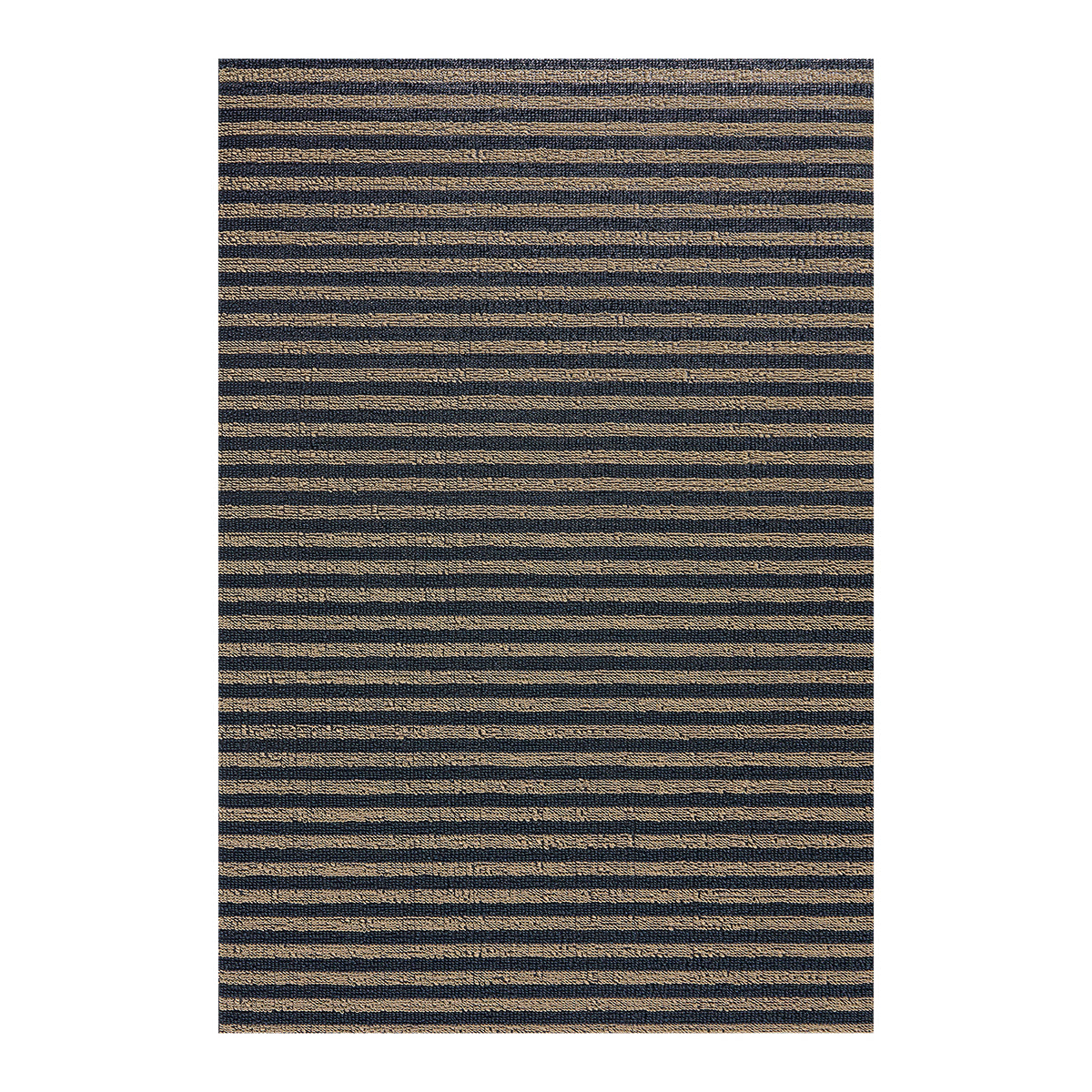 Rectangle Shag Mats in Mix of Light Golden Brown and Dark Navy