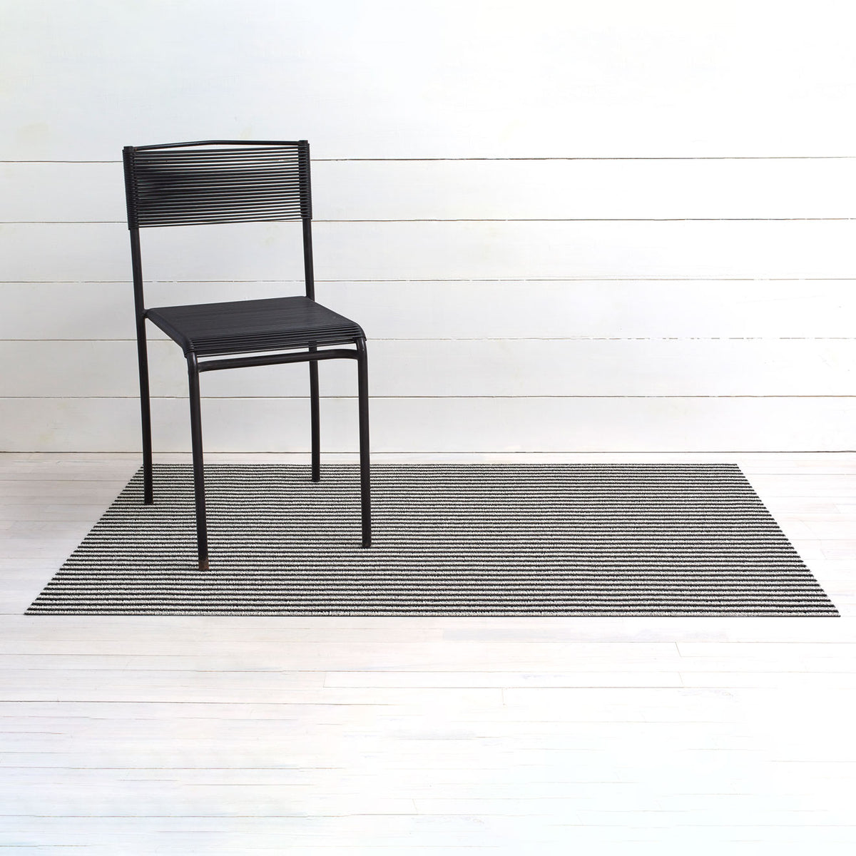 Breton Stripe Shag Mats - Tuxedo Big Mat