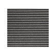 Tuxedo Shag Mat in Mix of Black and White