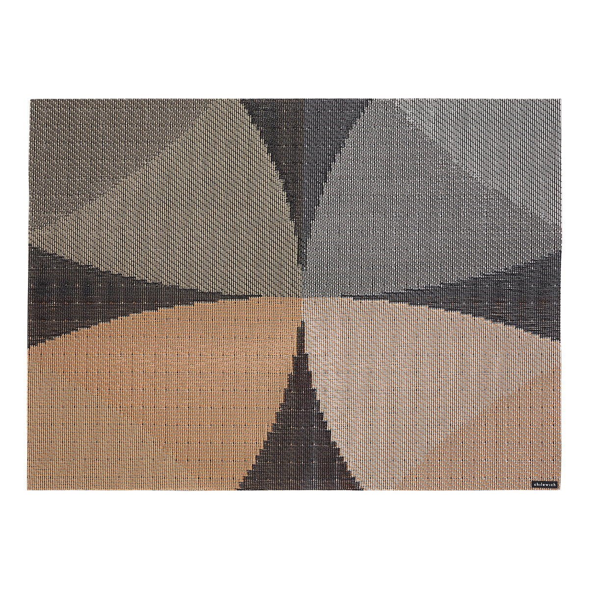 Chilewich woven placemat with subtle texture and contemporary design, ideal for dining and tabletop decor.