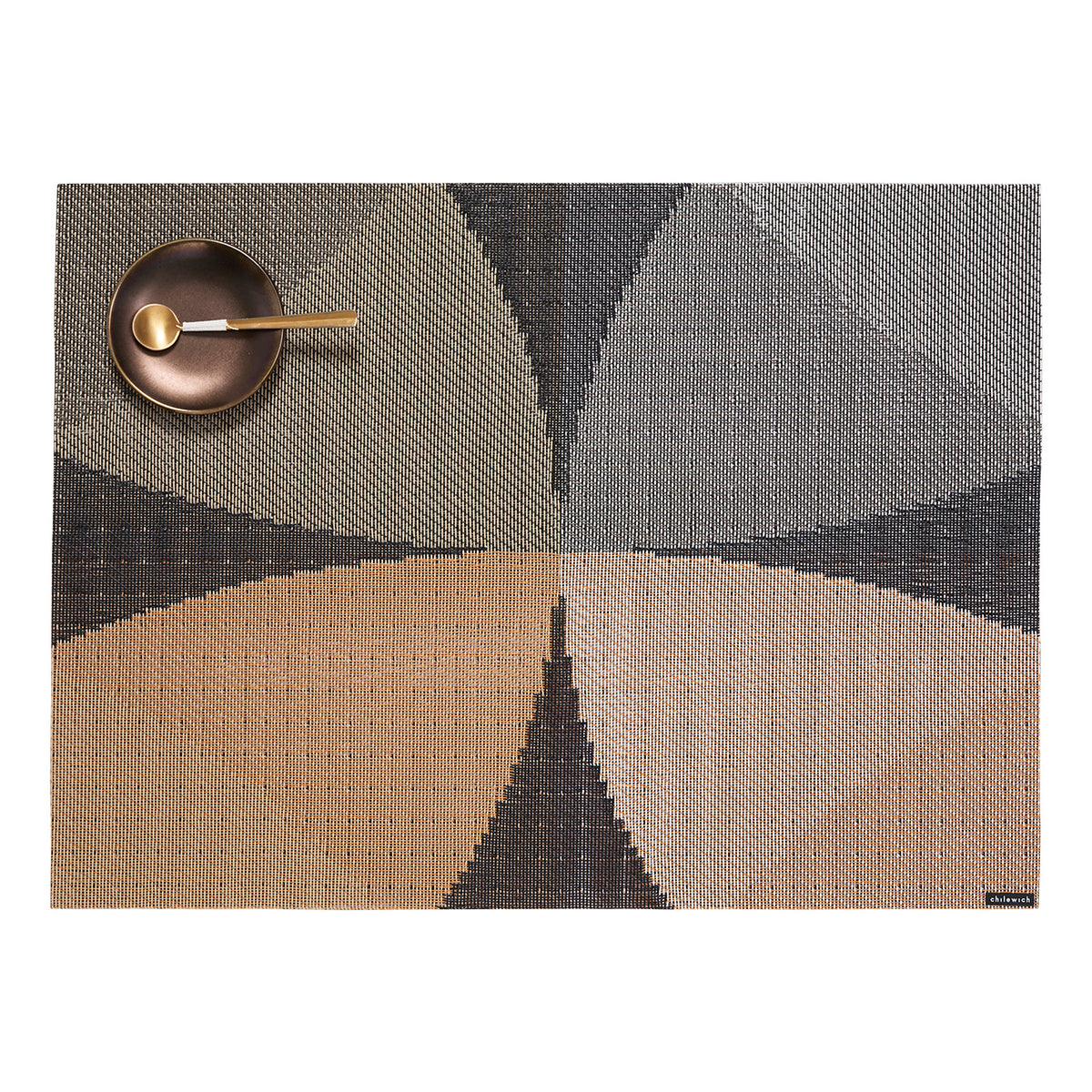 Chilewich woven placemat with subtle texture and contemporary design, ideal for dining and tabletop decor.