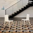 Chilewich woven floor mat in neutral woven terrastrand yarn, durable and stylish for modern living spaces.
