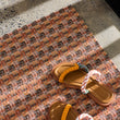 Chilewich woven floor mat in neutral woven terrastrand yarn, durable and stylish for modern living spaces.