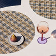 Detail image of Chilewich woven material showcasing texture, color, and pattern of the terrastrand yarn weave.