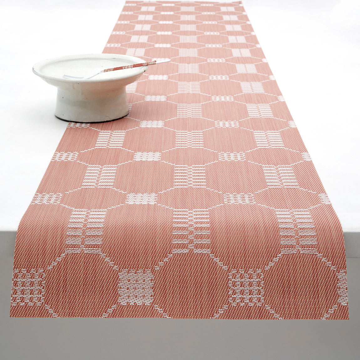 Coverlet Table Runners - Burnt Coral View 1