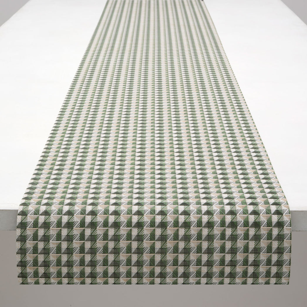 Detail image of Chilewich woven material showcasing texture, color, and pattern of the terrastrand yarn weave.