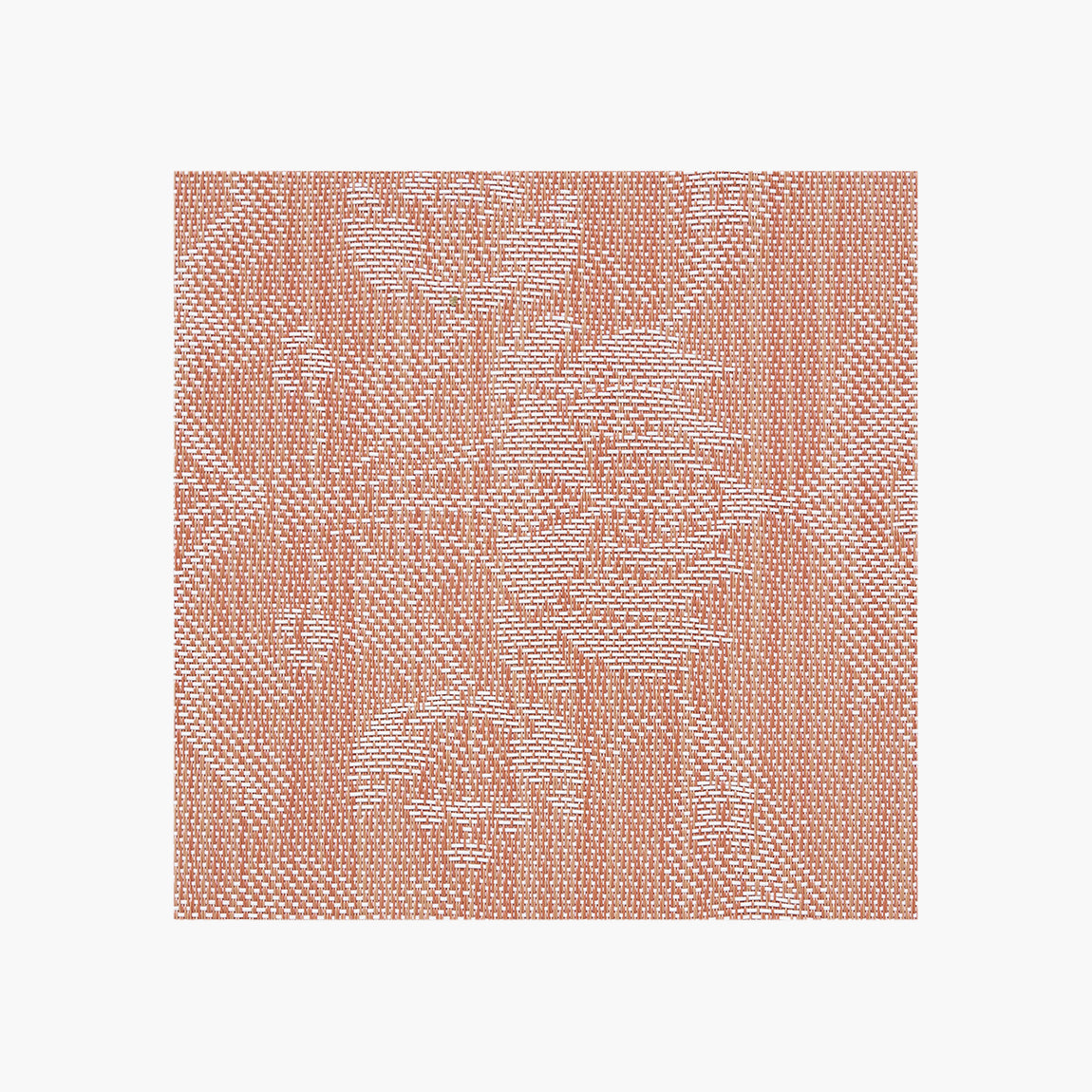 Damask Rug Samples - Burnt Coral View 1